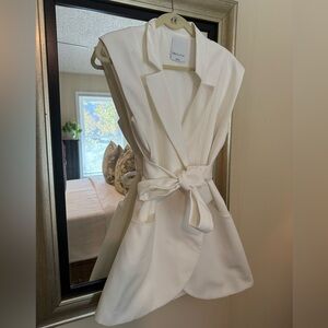 C/MEO Collective Cream Sleeveless Mini Dress